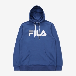 Fila Linear Logo Basicie - Miesten Hoodie - denimi | FI-59467